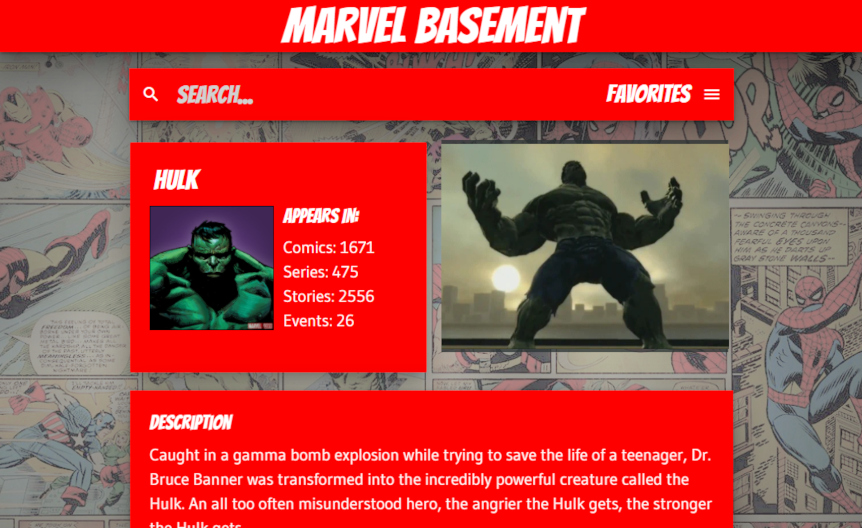 Marvel Basement Project